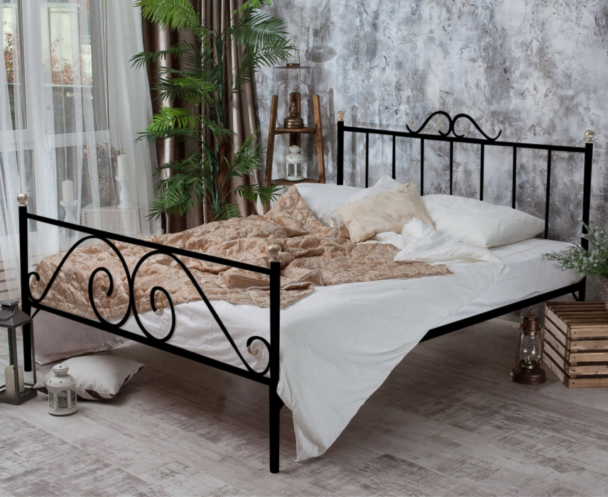 Кованые кровати, Кованая кровать Оливия 1.6 с двумя спинками
