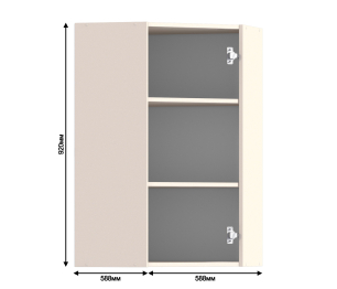 Регина РПУ/1-160 Полка угловая Песочный