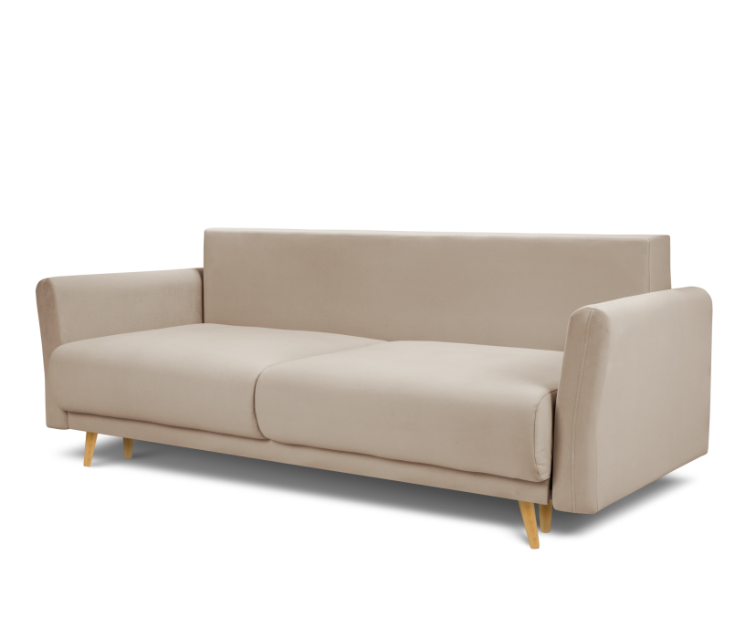 Диваны еврокнижки, Диван кровать прямой со спальным местом "Мия", микровелюр