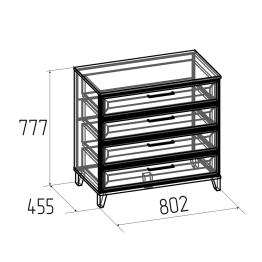 Комод с ящиками Аурелио 6