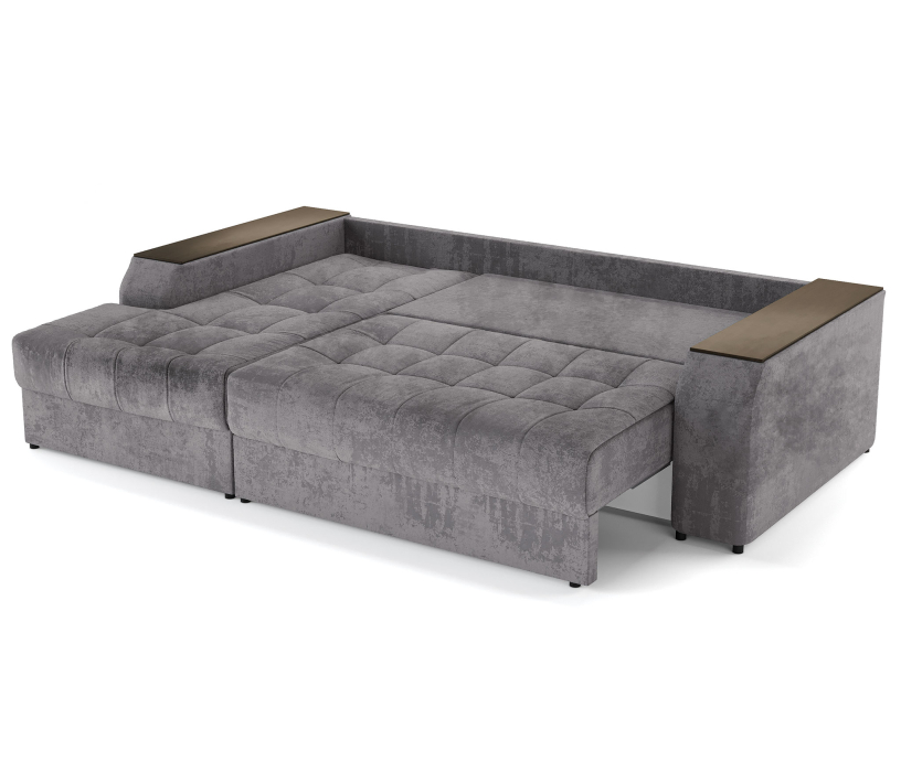 Диваны угловые в гостиную, Угловой диван-кровать Лас-Вегас левый, шенилл