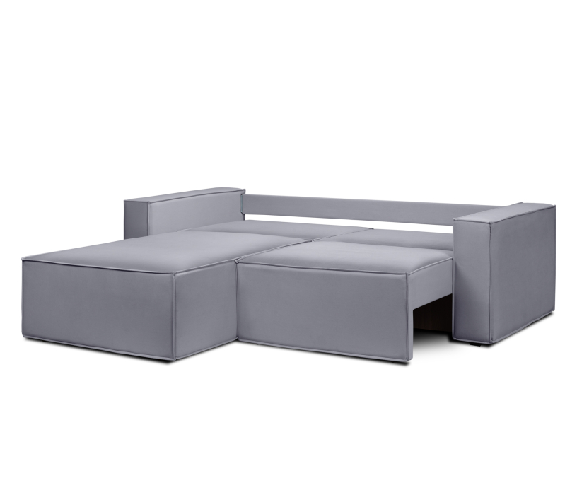 Диваны угловые в гостиную, Диван угловой Чикаго со спальным местом, микровелюр