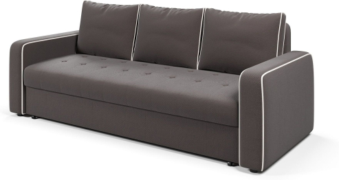 Диван-кровать прямой Атланта с кантом еврокнижка,велюр