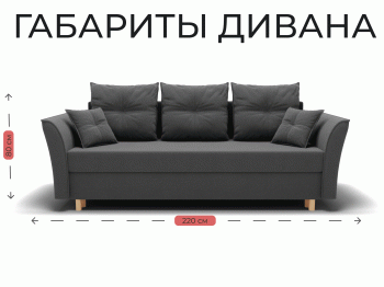 Прямой диван Пандора,еврокнижка,велюр