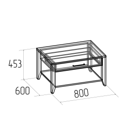 Столик журнальный Аурелио 16