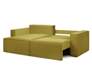 Диван угловой Чикаго со спальным местом, микровелюр