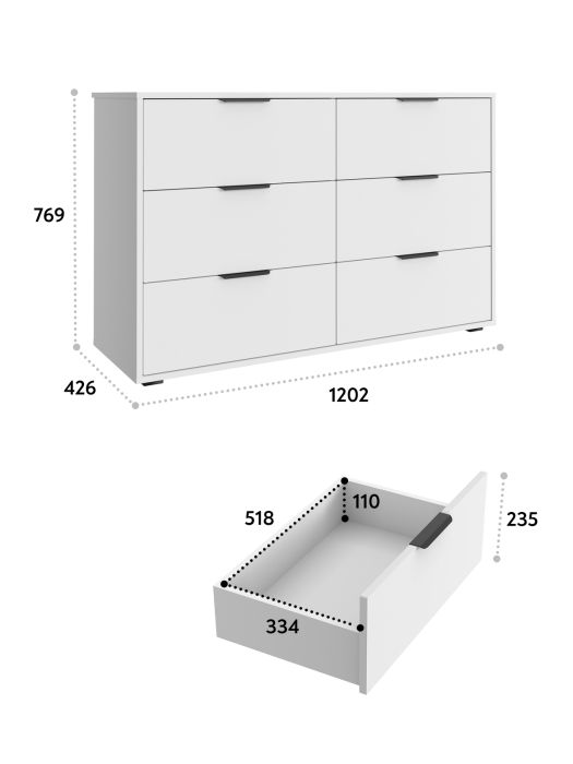 Комоды, Комод Оптима ОП-16