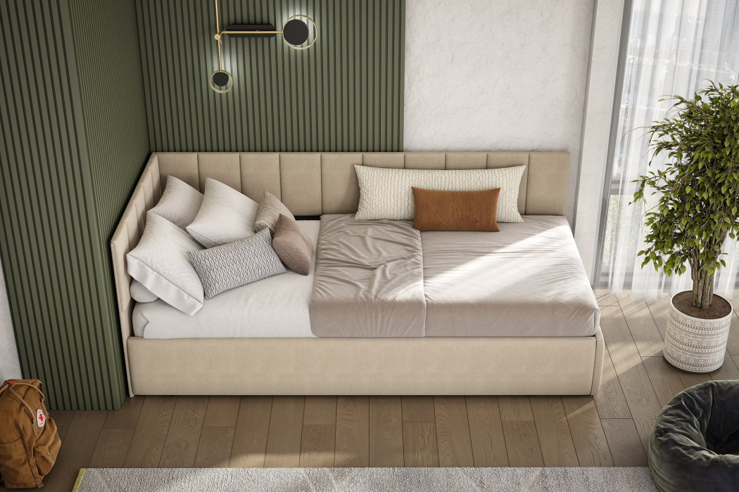 Мягкая кровать, Кровать с матрасом "КР 3" (0,9х2,0 мягкая)