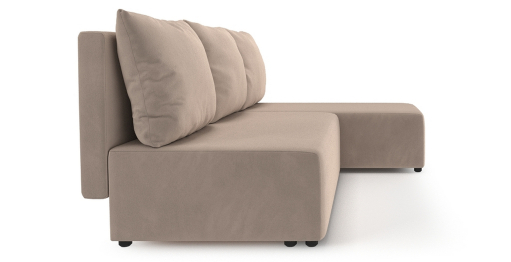 Угловой диван Каир Lux, велюр, правый