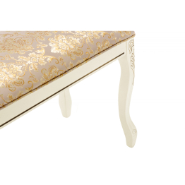 Банкетка Валентино (патина золото / бежевый)