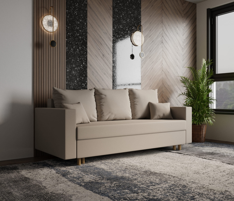 Диваны еврокнижки, Прямой диван Адам,еврокнижка,велюр