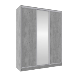 Шкаф-купе 3-дв  Домашний 1800 зеркало/лдсп  (в2295*ш1800*г595)