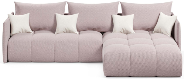 Диван угловой Лагуна еврокнижка, велюр