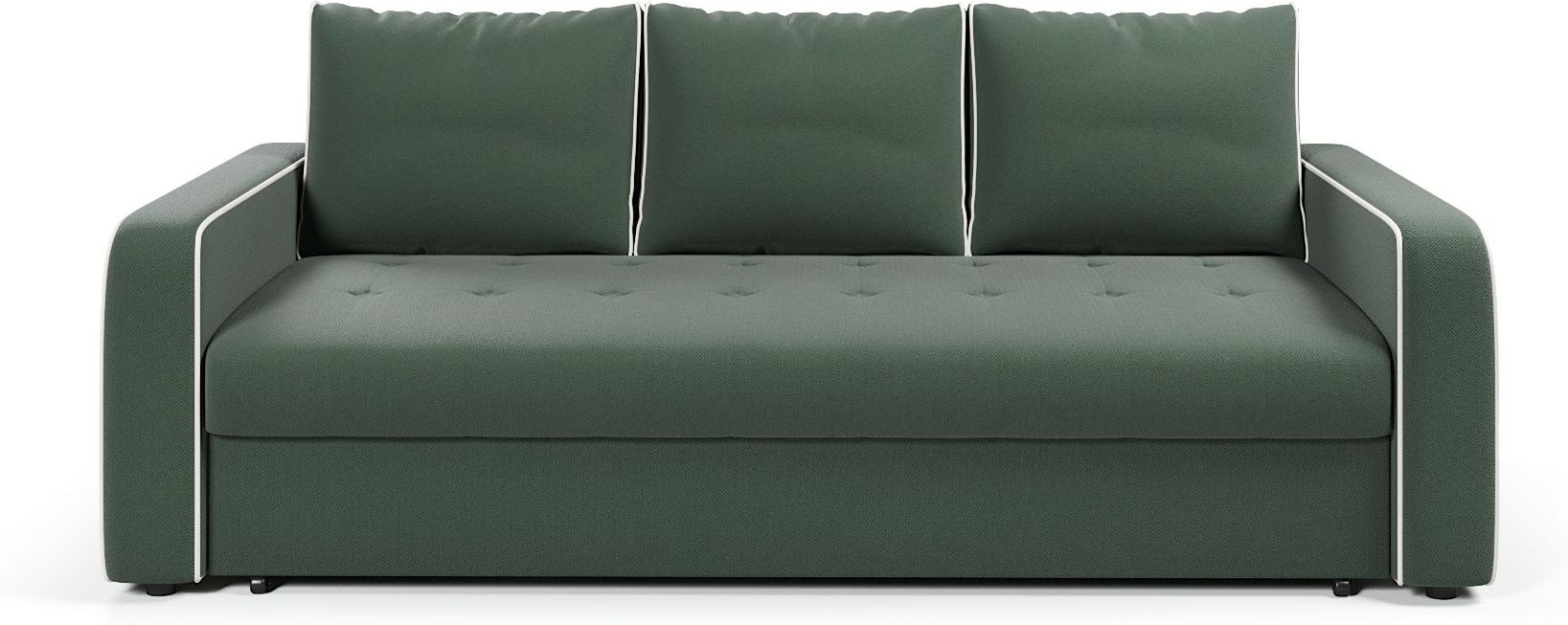 Диваны еврокнижки, Диван-кровать прямой Атланта с кантом еврокнижка,велюр