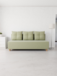 Прямой диван Сияние,еврокнижка,велюр