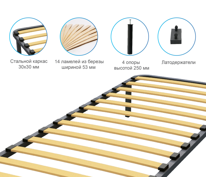 Ортопедические основания, Ортопедическое основание 90х200 см