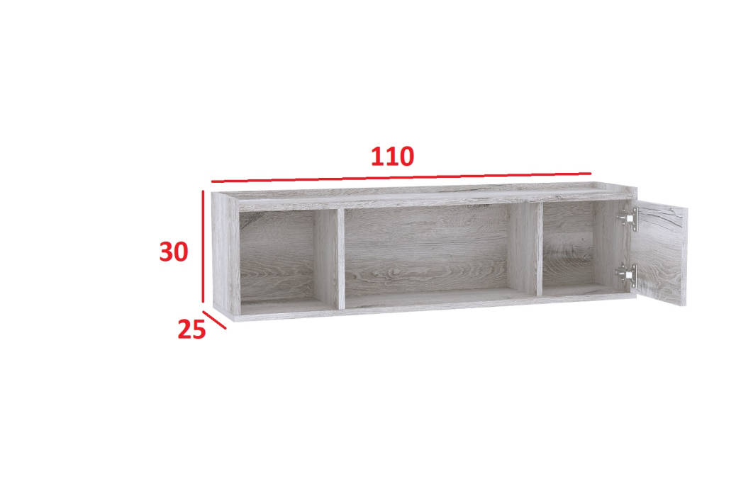 Стенки для гостиной, Гостиная Флекс. Комплект 3, Дуб Шавиниган