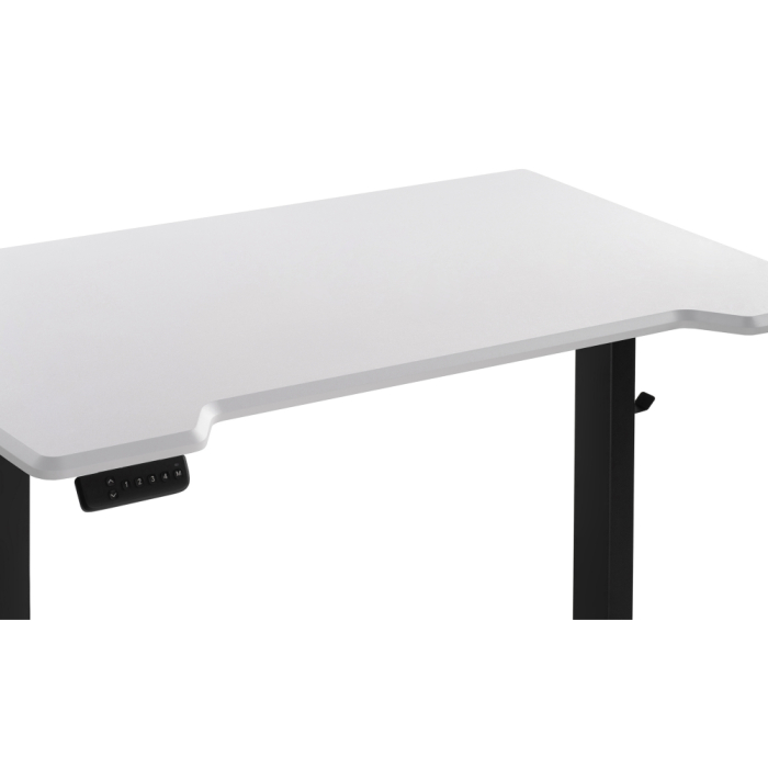 Прямые компьютерные столы, Компьютерный стол Маркос с механизмом подъема 120х75х75, черный