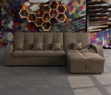 Диваны с ящиком для белья, Модульный диван Майами-2,микровелюр,антивандальная и водостойкая ткань,венеция