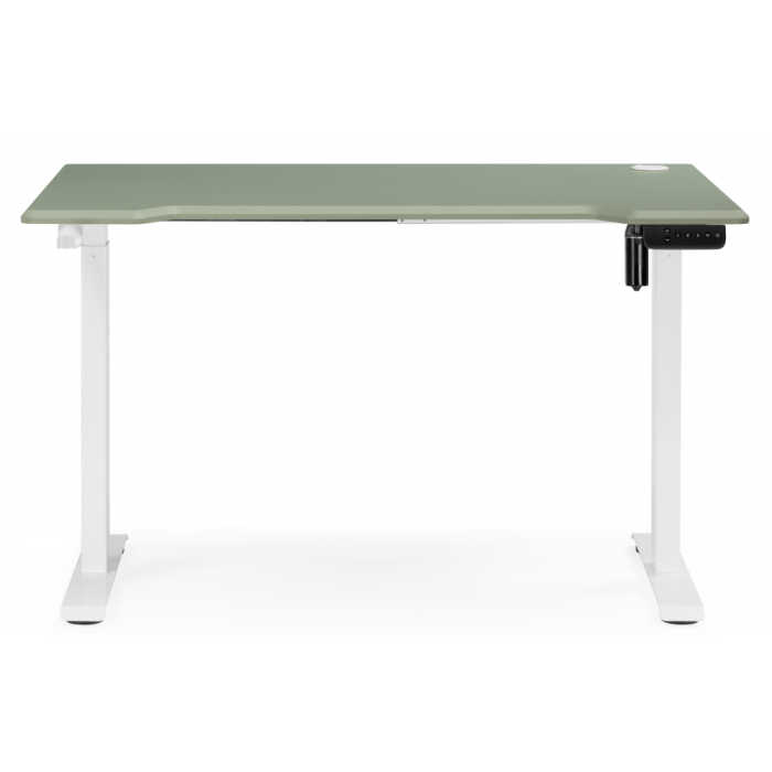 Прямые компьютерные столы, Компьютерный стол Маркос с механизмом подъема 140х80, белый