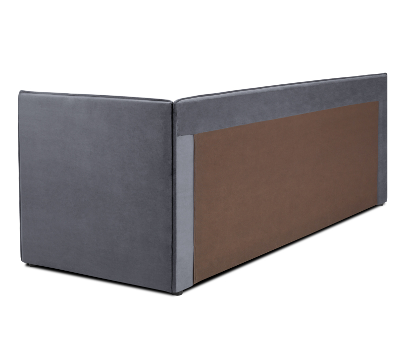 Мягкая кровать, Кровать тахта угловая Гамма с подъемным механизмом, микровелюр