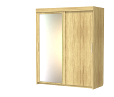 Шкафы-купе 2-х дверные, Шкаф-купе шк-19 двухдверный с зеркалом