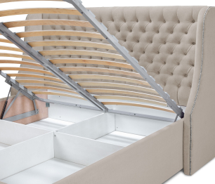 Мягкая кровать Пандора 1600,микровелюр