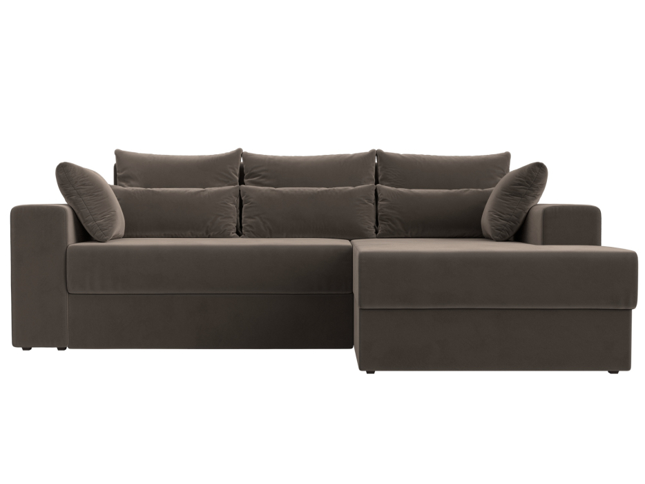 Диваны угловые в гостиную, Угловой диван Майами правый угол, велюр