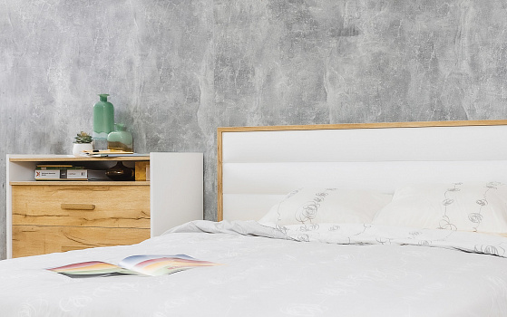 Кровати с мягким изголовьем, Кровать с подъемным механизмом Айрис 308 Люкс 140х200, дуб