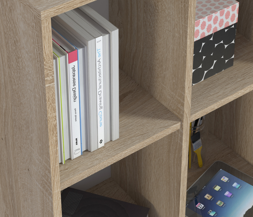 Прямые компьютерные столы, Стол Мамбо СБ-2998 Дуб Сонома/Белый