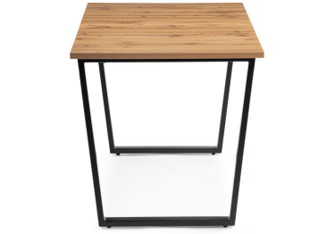 Стол деревянный раскладной Лота Лофт 120 22 мм (матовый черный)