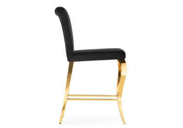 Барный стул Joan black/gold