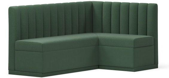 Кухонный угловой нераскладной диван Кафф, велюр