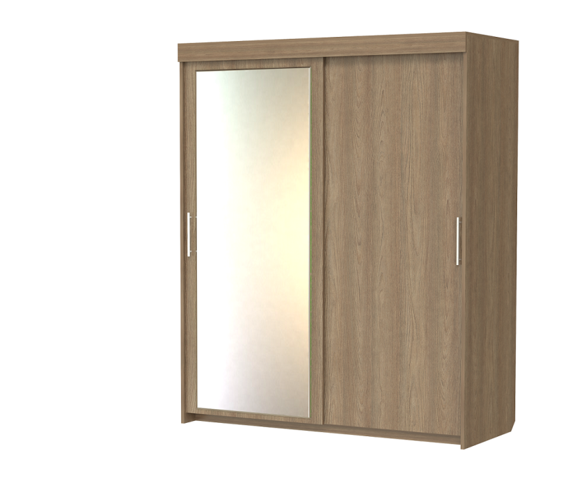 Шкафы-купе 2-х дверные, Шкаф-купе шк-19 двухдверный с зеркалом