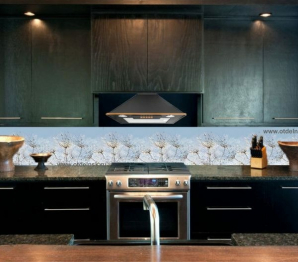 Кухонный фартук Утренняя роса 1000x600x1.5 мм глянец