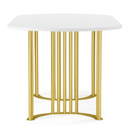 Стол Хьюго О 160 х 90 (золотые ноги)
