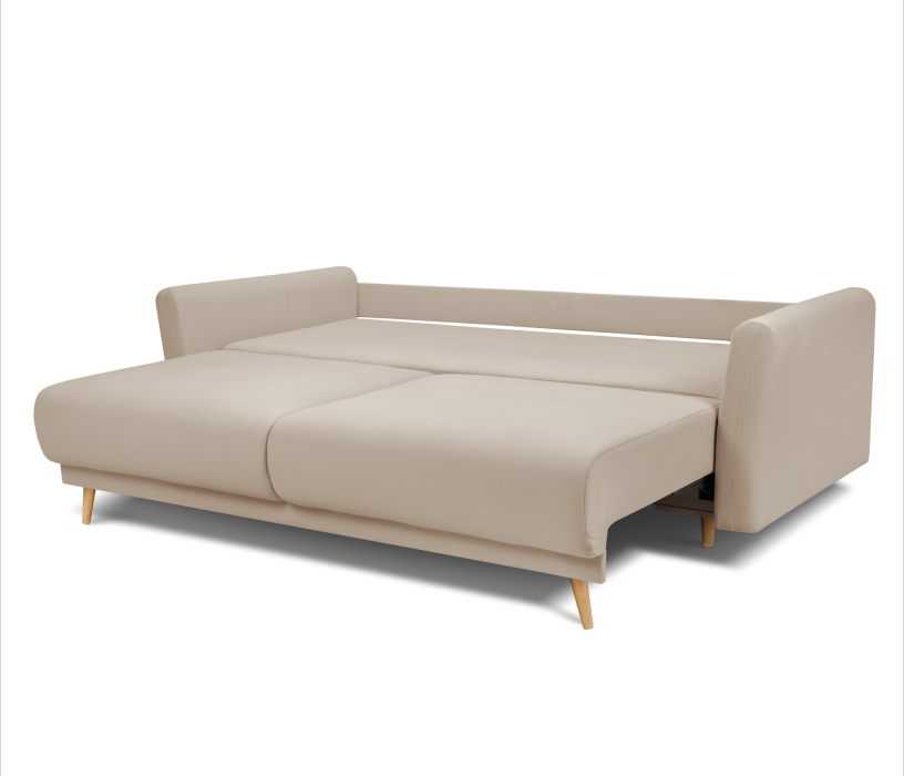 Диваны еврокнижки, Диван кровать прямой со спальным местом "Мия", микровелюр