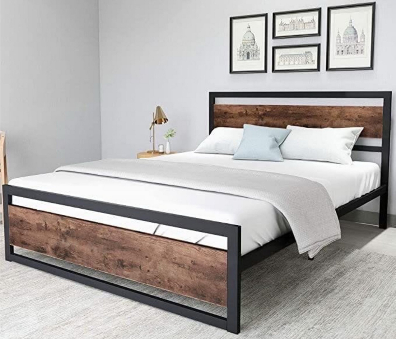 Кровати 140 см, Кровать в стиле лофт Бостон 1.4