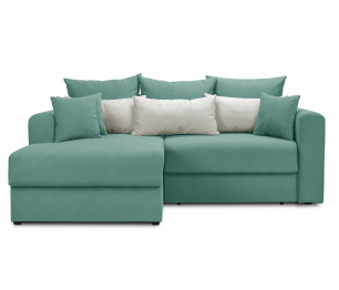 Диван угловой еврокнижка со спальным местом Мэдисон, микровелюр