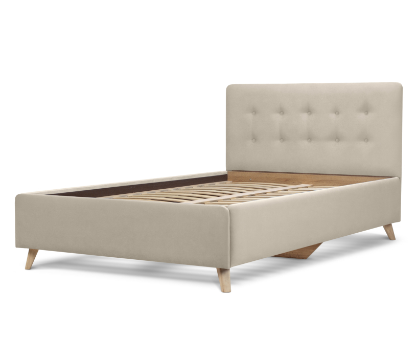 Кровати с мягким изголовьем, Кровать с мягкий изголовьем Адель 1,2, микровелюр