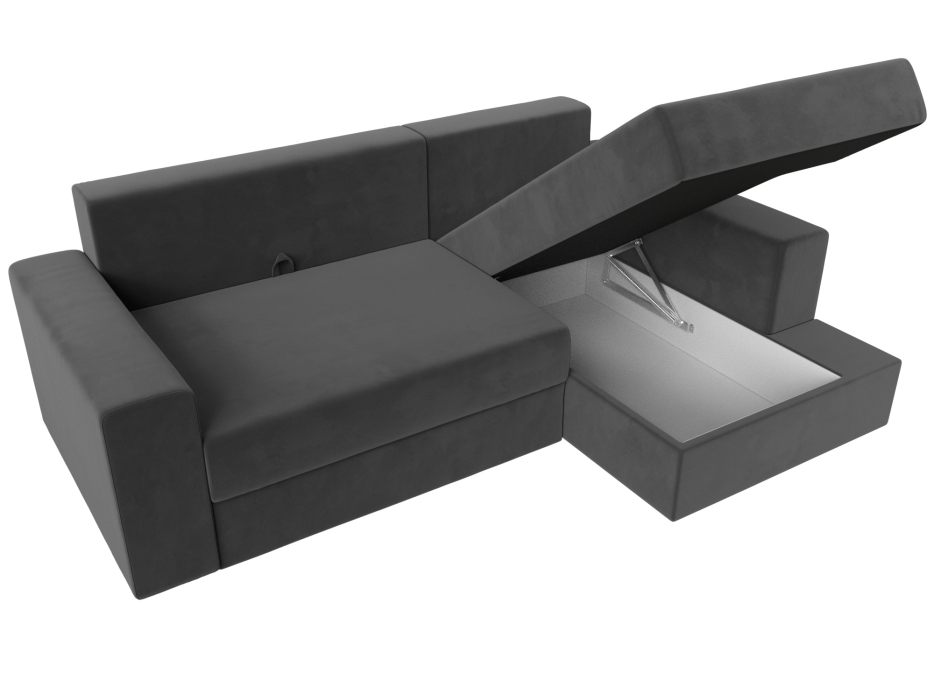 Диваны угловые в гостиную, Угловой диван Майами правый угол, велюр