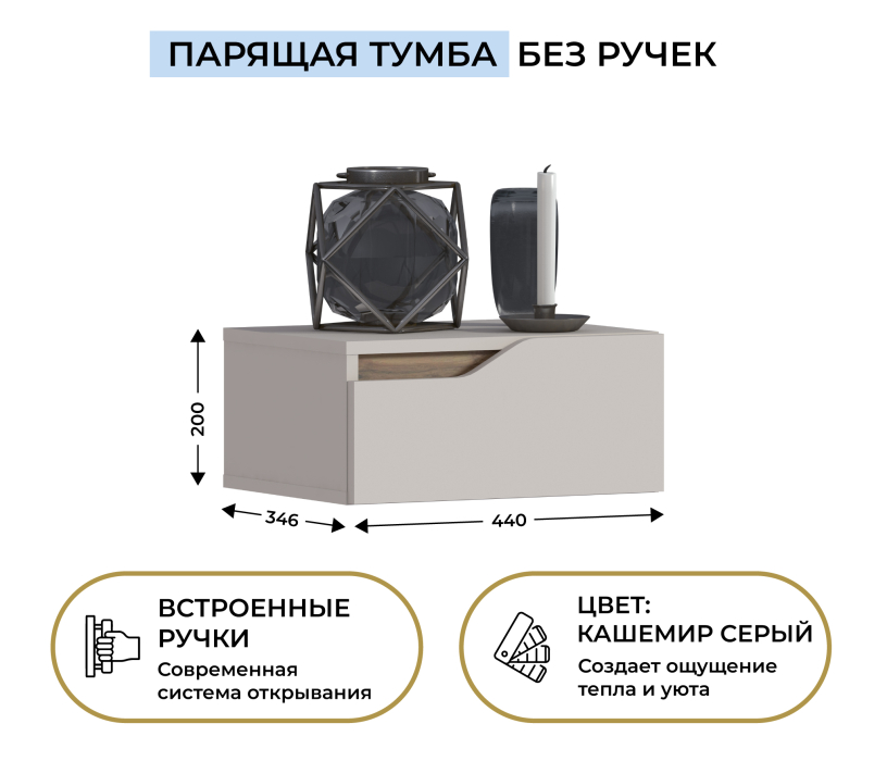 Настенные полки, Тумба подвесная Нова СБ-3624