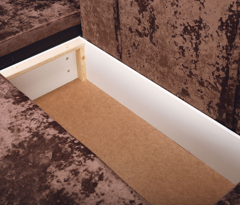 Диваны угловые в гостиную, Угловой диван Марго 1 левый, велюр