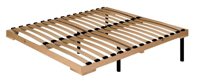 Кровать с ортопедическим основанием (дерево) Айрис 308 Люкс 140х200, дуб