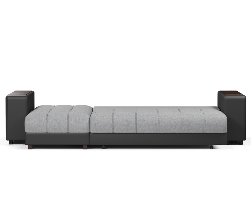 Диваны угловые, Диван угловой Дубай еврокнижка рогожка+экокожа