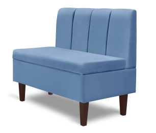 Диван прямой на ножках Лео 88, микровелюр