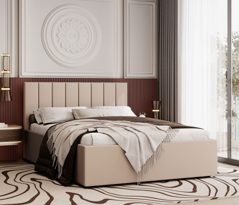 Мягкая кровать, Кровать Аурелия 1,2 с ПМ