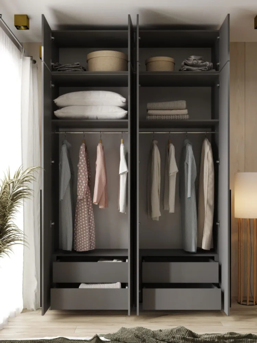 Шкафы распашные, Шкаф распашной 4-х дверный с антресолью София 2600х1600х520 мм