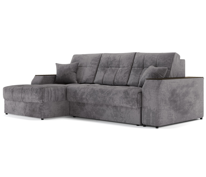 Диваны угловые в гостиную, Угловой диван-кровать Лас-Вегас левый, шенилл