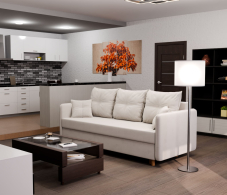 Диваны еврокнижки, Прямой диван Лотос,еврокнижка,велюр